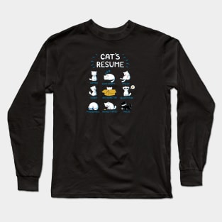 Cat's Resume Long Sleeve T-Shirt